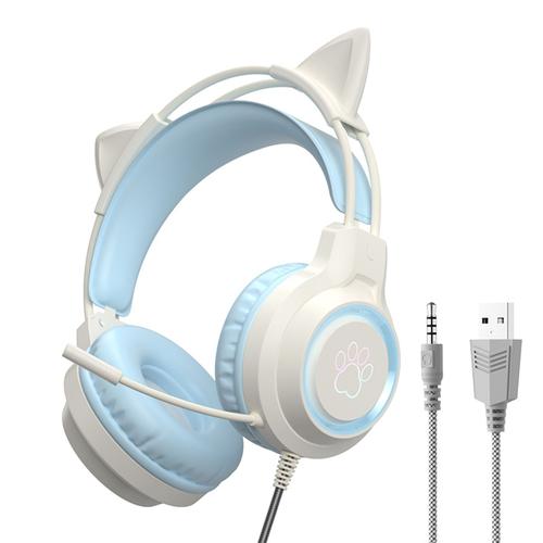 Casque Bluetooth, Casque pour musique, pliable, réduction du bruit, bleu