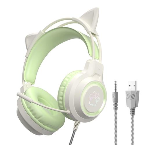 Casque Bluetooth, Casque pour musique, pliable, réduction du bruit, vert