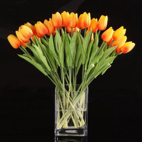 20 Pièces Tulipe Latex Vraie Touche Pour Décor De Mariage Fleur Meilleure Qualité Kc454