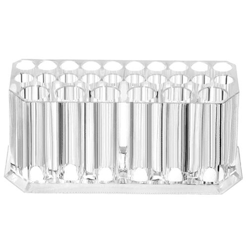 26 Fente Acrylique Brosse Cosmétique Organisateur Boîte De Rangement Présentoir Outils De Maquillage Porte-Brosse Rouge À Lèvres Porte-Bijoux 