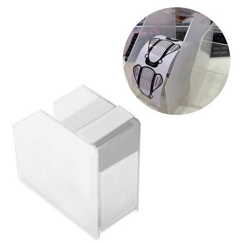Acrylique Nail Art Dissolvant Papier Porte-Lingette Conteneur Manucure Ongle Ruban Porte-Boîte De Rangement Bricolage Manucure Outil De Coiffure 