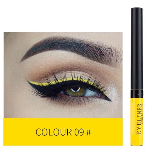 Crayon Eyeliner Mat Liquide De Maquillage 12 Couleurs Imperméable Longue Durée Crayon Brillant Pour Les Yeux 