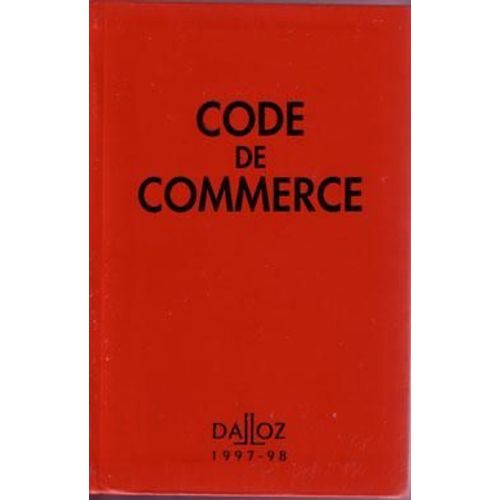 Code De Commerce - 1997-199