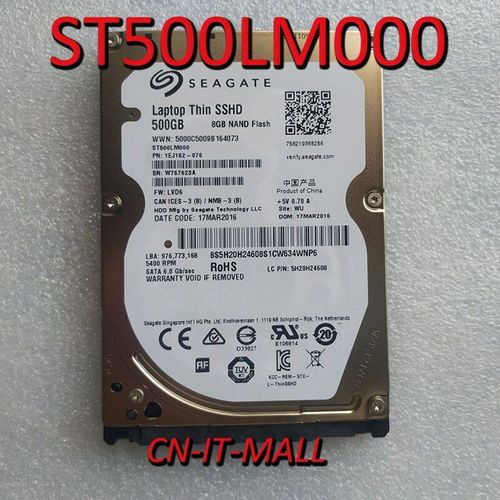 Seagate ST500LM000 500 go 5400 tr/min 64 mo Cache SATA 6.0 Gb/s 2.5 ""ordinateur portable mince