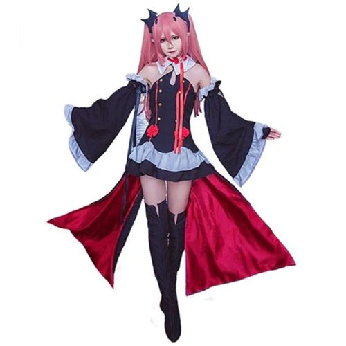 Expédié De Paris - Anime Déguisement Ensemble Vetement Seraph Of The End Cosplay Costume Vampires Krul Tepes Princess Dress Halloween Lolita Full Outfit