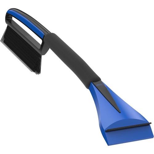 Bleu Brosse À Neige + Grattoir À Glace 2in1 Avec Poignée Antidérapante De Confort Gratte-Givre Et Balai Pare Brise Outil D'hiver Ase 1 - Couleur Noir-Bleu