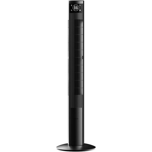 Gris - Ventilateur de Colonne EnergySilence 9090 Skyline Ionic - 45 W, Diamètre 120 cm, Affichage LED et télécommande Ioniseur, 3 Vitesses et 3 Modes, Minuterie de 12 Heures