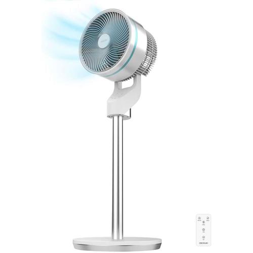 Blanc - Ventilateur de Sol EnergySilence 1000 Cyclone Smart - 60 W, Diamètre 22 cm, 3 Vitesses et 3 Modes, Minuterie Jusqu'à 7 Heures, Télécommande,