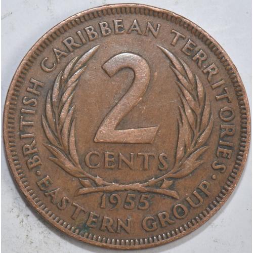 Uk - 1955 - British Caribbean Territories - 2 Cents - W066