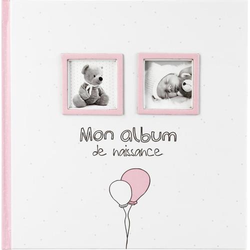 Rose Atmosphera Mon Album De Naissance Fille 22.5 X 3.5 X 22.5 Centimètres - Coloris Rose