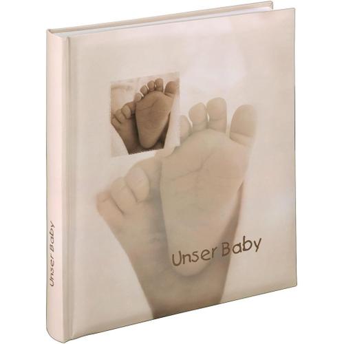 Blanc Album Photo Vierge Baby Feel29 Cm X 32cm, 60 Pages Blanches, 300 Photos 10 Cm X 15 Cm, Chapeau Texte Des 2 Côtés) Beige/Marron/Blanc