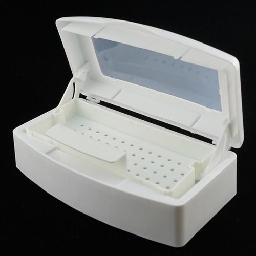 Boîte De Plateau De Stérilisation Boîte De Nettoyage Boîte De Désinfection Nail Art Pédicure Outil De Manucure Stérilisation Métal Nipper Équipement Nettoyant Outils 