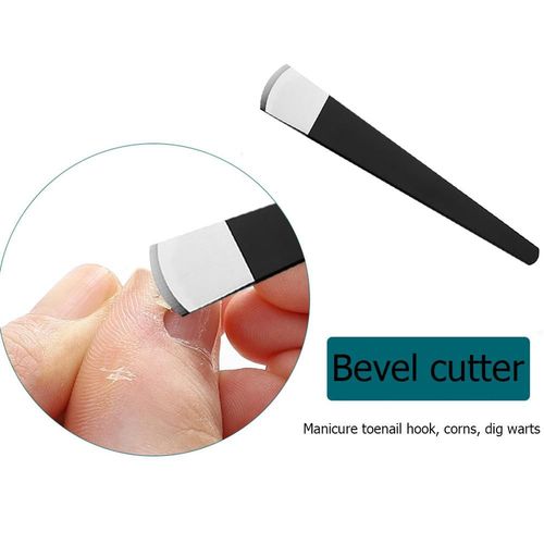 1pc Professionnel Orteil Pédicure Couteau Outils Acier Inoxydable Cuticule Peau Morte Maïs Dissolvant Ongle Nettoyant Cuticule Pied Soins Outils 