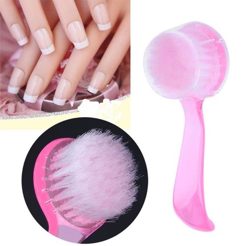 1 Pièces Professionnel Nail Art Brosse De Nettoyage Manucure Vernis Gel Poignée En Plastique Avec Capuchon Propre Brosses À Poussière Manucure Accessoire 