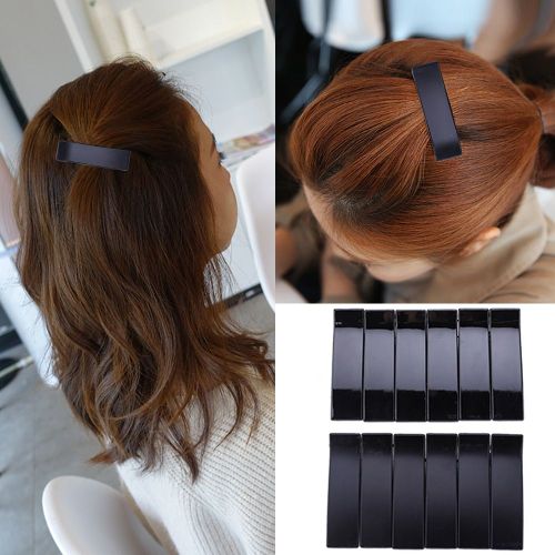 12 Pièces Pro En Plastique Salon De Coiffure Pinces À Cheveux Maquillage Fixe Pince De Base Poignée De Cheveux Facile À Utiliser Des Outils De Coiffure Pratiques 
