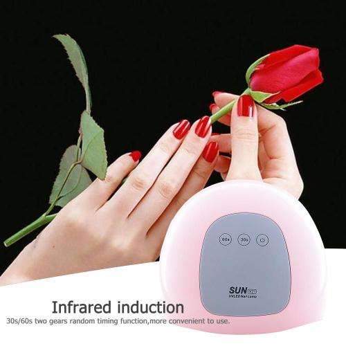 42w Smart Infrarouge Synchronisation 21led Uv Lampe Nail Art Vernis Durcissement Sécheuse Lumière Pour Manucure Gel Ongles Lampe Séchage Gel Vernis 