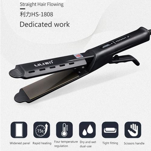 Professionnel Électrique Vapeur Défriser Les Cheveux Bigoudi Cheveux Plat Fer Vapeur Bigoudi Fers À Lisser Outils De Coiffure