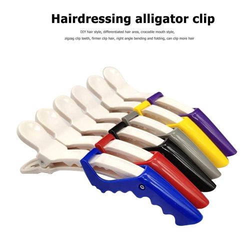6 Pièces Pinces Alligator En Plastique Professionnel Salon De Coiffure Outils De Coupe De Cheveux Barbier Pinces À Cheveux Maison Bricolage Outils De Coiffure 