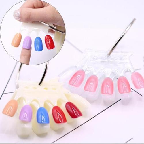 Nail Art Faux Pratique Couronne Forme Palette Vernis Peinture Affichage Excellente Durabilité Et Praticité Ps Couleur Conseil 