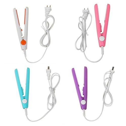 Mini Céramique Électronique Défriser Les Cheveux Fer À Friser Redressage Fers Ondulés Cheveux Lisseur Brosse 
