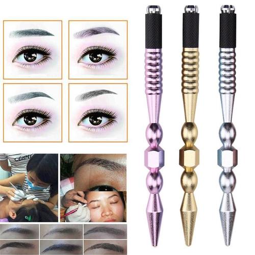 Tatouage Semi Permanent Stylo Fait Main Maquillage Multifonctionnel Microblading Tatouage Aiguille Stylo Broderie Tatouage Lèvres Stylos 