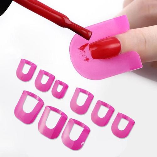 26 Pièces Ongle Gel Vernis À Ongles Pince Ongles Bord Vernis Colle Débordement Prévenir Outil Portable Bricolage Nail Art Manucure Ensemble 