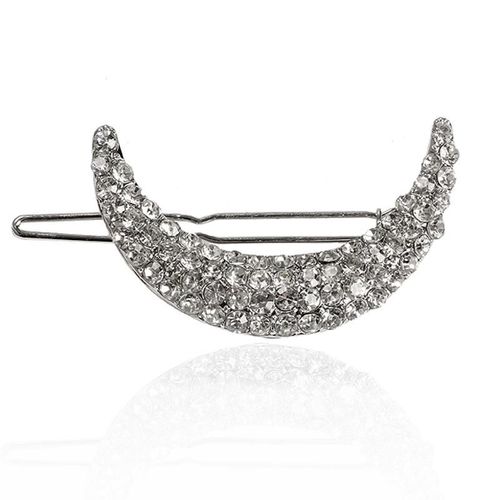 1pc Femmes Filles Lune Strass Pince À Cheveux Épingle À Cheveux Frange Pince À Cheveux Épingle À Cheveux Accessoires De Coiffure 