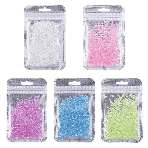 500 Pièces Diamant Nail Art Strass Décorations Paillettes Cristal Coloré Diamant 3d Ongles Bijoux Manucure Accessoire Outils 