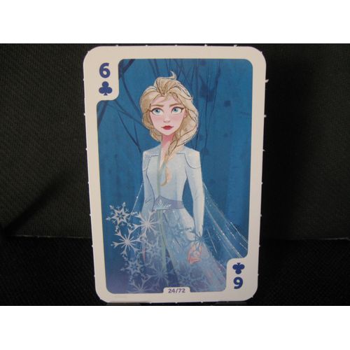 "La Reine Des Neiges" - Carte À Jouer - Six De Trèfle 24/72