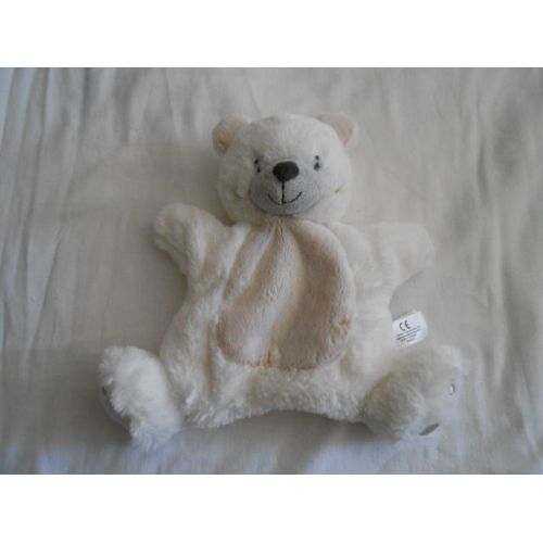 Doudou Ours Marionnette Blanc Beige Fourrure Peluche Simba Toys Benelux Ourson Jouet Eveil Bebe - Kiabi Nicotoy