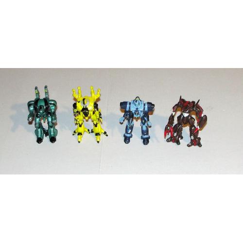 Figurine Robot Monstre En Metal Starters Lot 4 Personnages Articulés Vintage