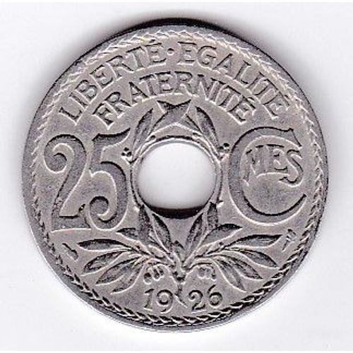 France 25 Centimes 1926 Lindauer
