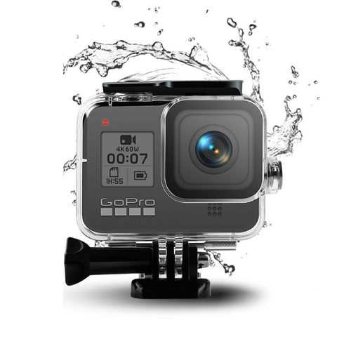 Pour Gopro Hero 8 noir accessoires étanche Protection boîtier boîtier plongée 45M Protection pour Gopro Hero 8 accessoires caméra