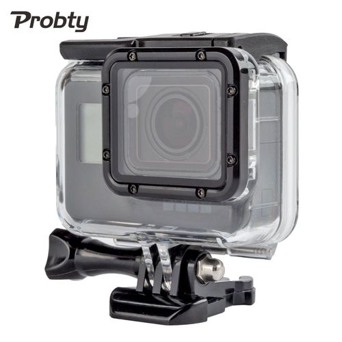 Probty étanche sous-marine plongée boîtier de protection coque avec écran tactile porte arrière pour GoPro Hero 5 noir édition