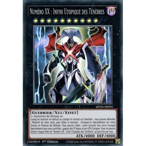 Yu Gi Oh Mp20 Fr094 Numéro Xx Infini Utopique Des Ténèbres Super Rare