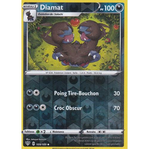 Carte Pokemon - Diamat - 109/189 - Reverse - Épée Et Bouclier 3 Ténèbres Embrasées