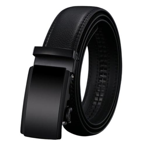 Ceinture A Cliquet En Cuir Pour Hommes Tenue Decontractee Et Decontractee Avec Boucle Reglable Coupee Pour Un Ajustement Parfait