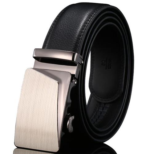 Ceinture A Cliquet En Cuir Pour Hommes Tenue Decontractee Et Decontractee Avec Boucle Reglable Coupee Pour Un Ajustement Parfait