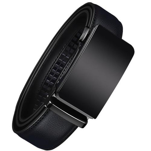 Ceinture A Cliquet En Cuir Pour Hommes Sangle Micro Ajustable Pour Sadapter Nimporte Ou (34mm)