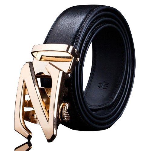 Hommes En Cuir Veritable Robe Ceinture Cuir De Vache Fait A La Main Design Classique De Mode Pour Le Travail Affaires Et Loisirs