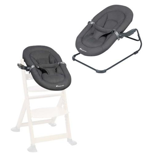 Bebeconfort Timba Baby, Transat Bébé, Compatible Pour Chaise Haute Timba , De La Naissance Jusqu'à 6 Mois, Mineral Graphite