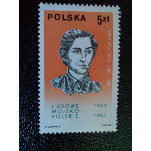 Timbre Pologne Yt 2696 Wanda Wasilewska (1905-1964) 1983 ( 070904 )