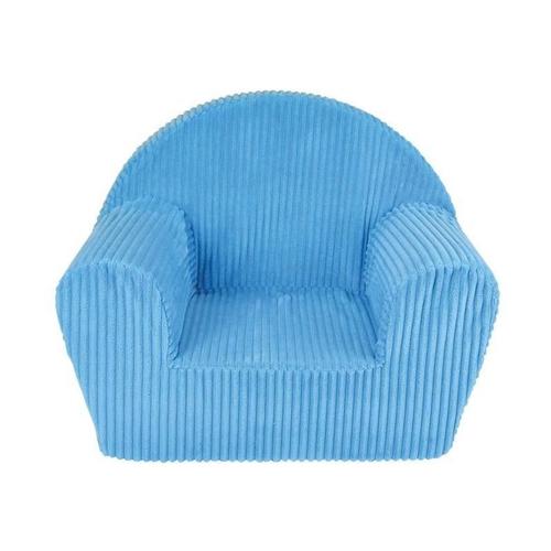 Fun House Fauteuil Club Cotele Bleu En Mousse Pour Enfant