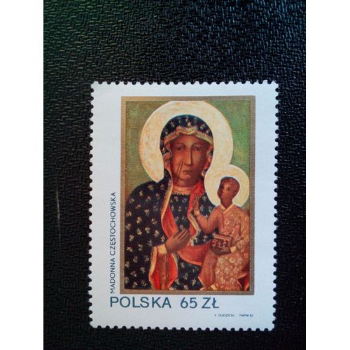 Timbre Pologne Yt 2634 Vierge Noire De Jasna Gora 1982 ( 070904 )