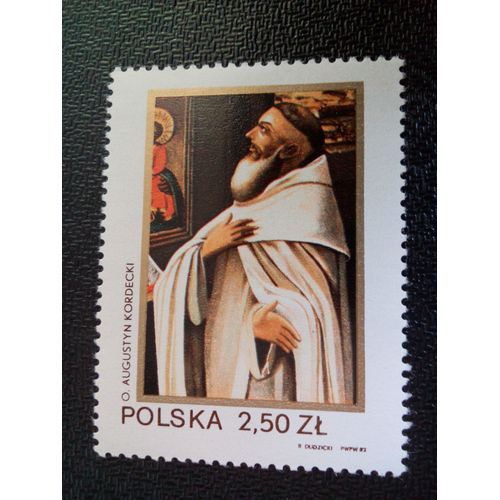 Timbre Pologne Yt 2632 Père Augustin Kordecki (1603-1673) 1982 ( 070904 )