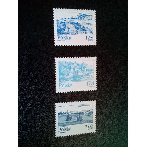 Timbre Pologne Yt 2651 A 2653 Séries: Rivière Vistule 1982 ( 070904 )