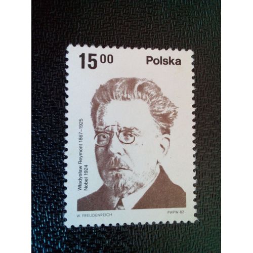 Timbre Pologne Yt 2623 W. Reymont (1867-1925), Écrivain 1982 ( 070904 )