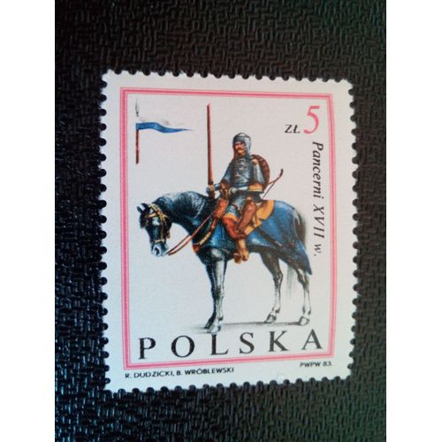 Timbre Pologne Yt 2684 Chevalier En Armure 1983 ( 070904 )