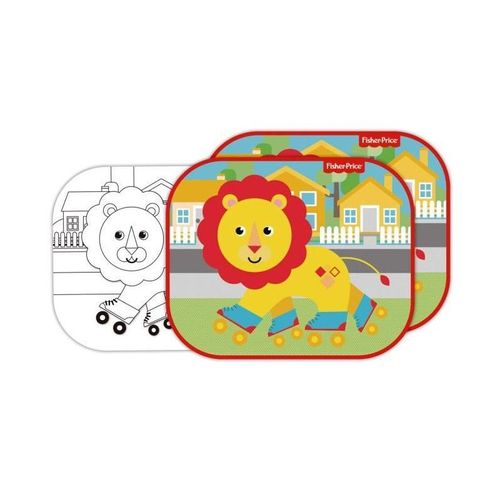 Fisher Price Lot De 2 Pare-Soleils - Lion + Feuilles A Colorier