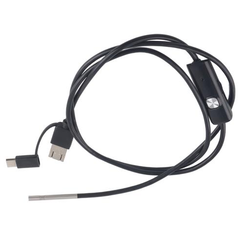 Endoscope étanche haute définition 3 en 1 pour téléphone portable Android TypeC, objectif 3,9 mm (câble de 1 m)